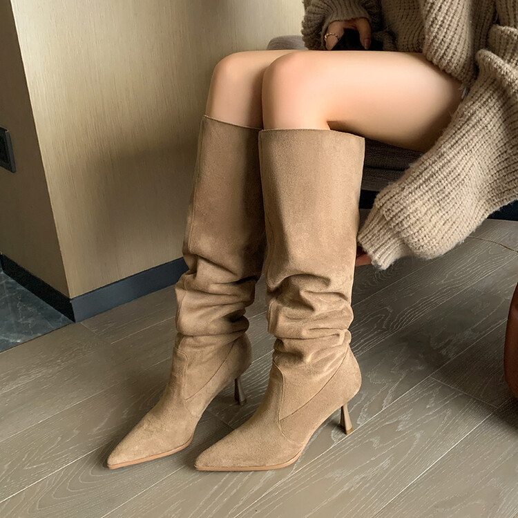 Boots |  Womens Jordi Suede Slouch Boots Boots Boots