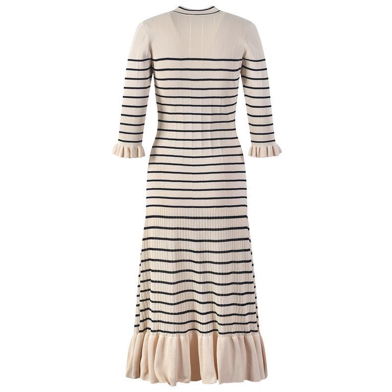 Dresses |  Womens Off Shoulder Fold Striped Maxi Dress Clothing Dresses