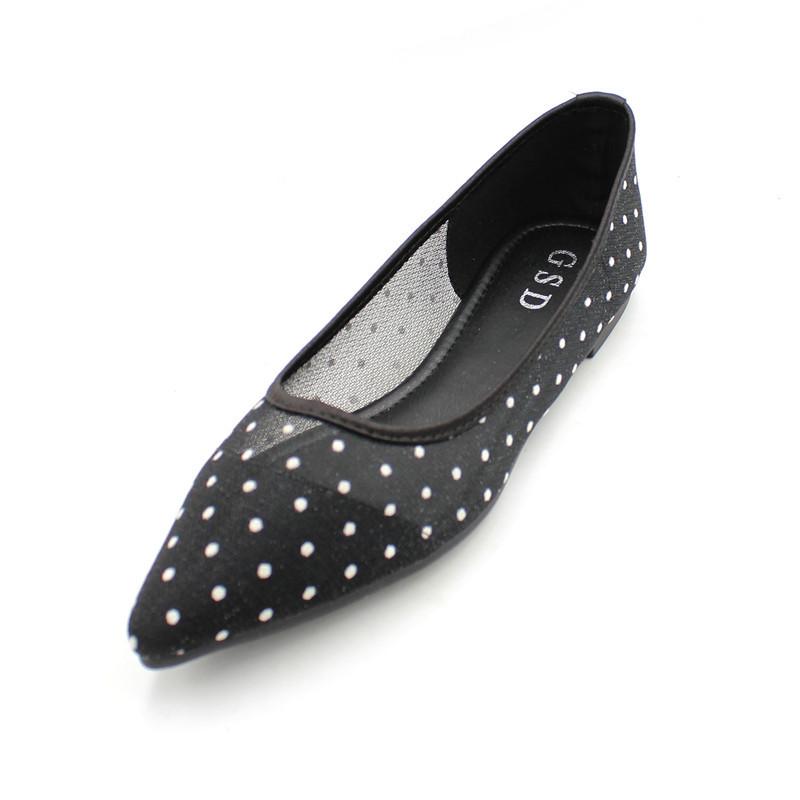 Flats |  Womens Diamond Mesh Ballet Flats Flats Flats