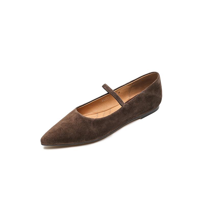 Flats |  Womens Greta Suede Ballet Flats Flats Flats