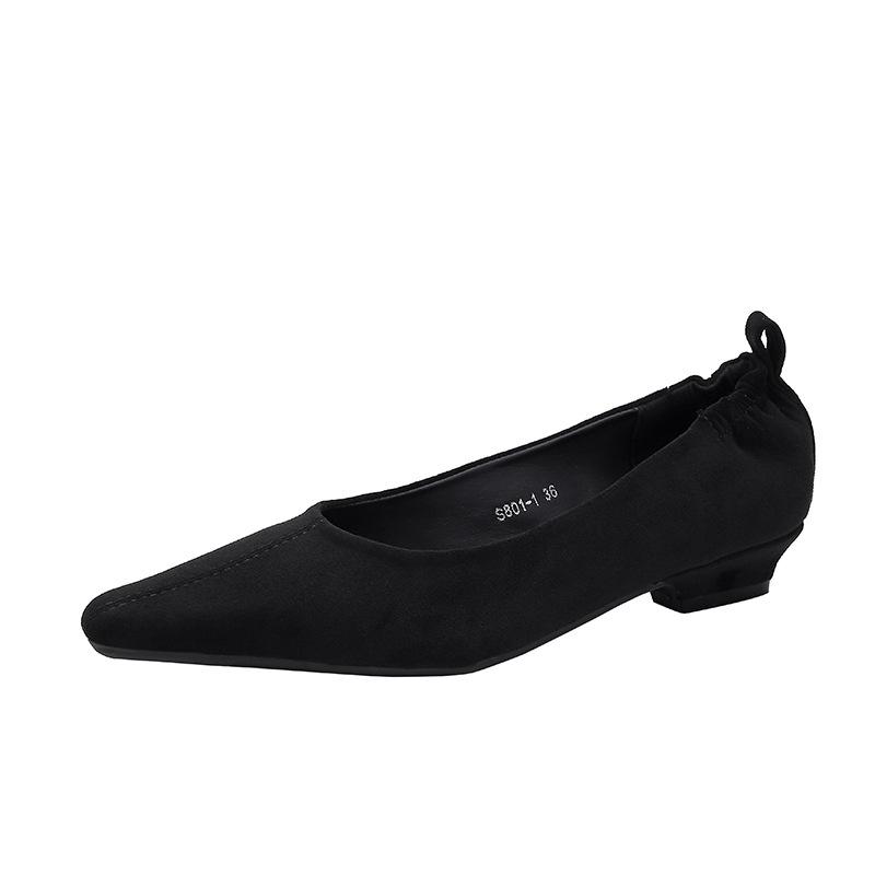 Flats |  Womens Ruched Square Toe Flats Flats Flats