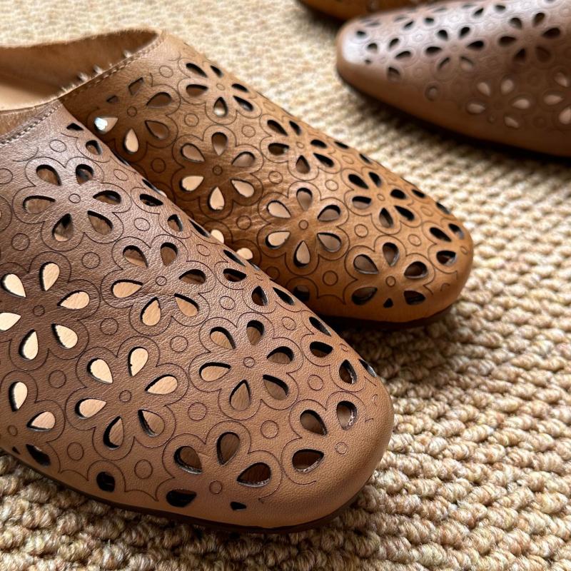 Flats |  Womens Studded Bubble Slippers Flats Flats