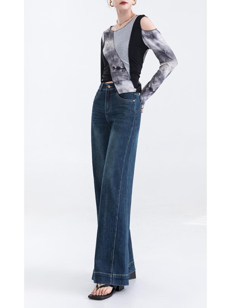 Inclusive Sizes |  Womens Far Out Seam Wide Leg Jeans Clothing Inclusive Sizes