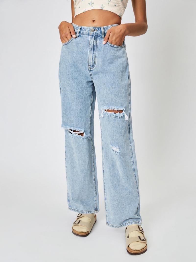 Jeans |  Womens Ribcage Wide Leg Jeans Clothing Jeans