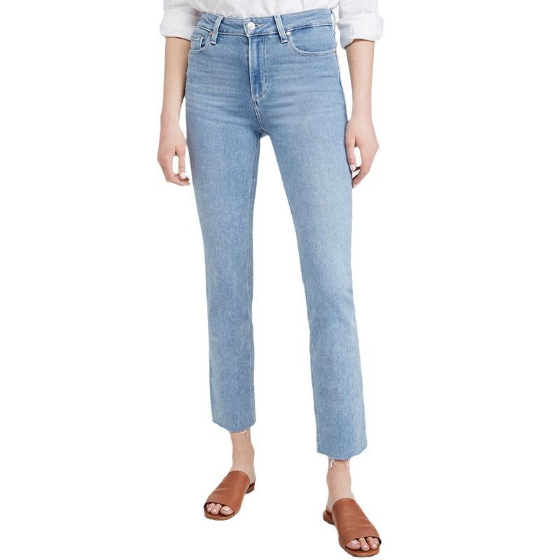 Jeans |  Womens The Callie Cropped Bootcut Jeans With Raw Hem Clothing Jeans