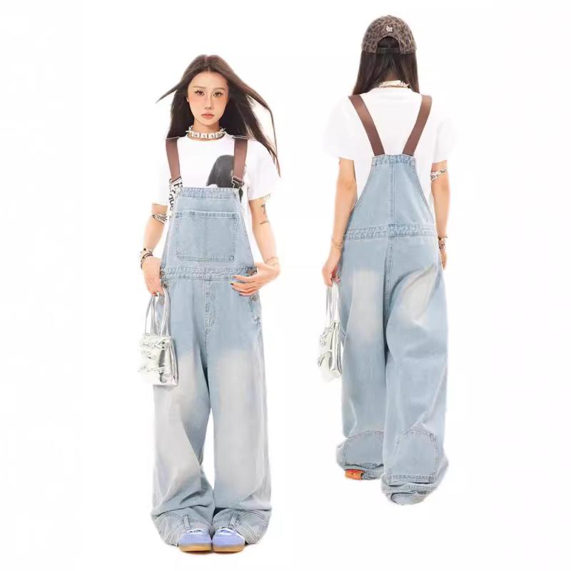 Jumpsuits & Rompers |  Womens Relaxed Overalls Clothing Jumpsuits & Rompers