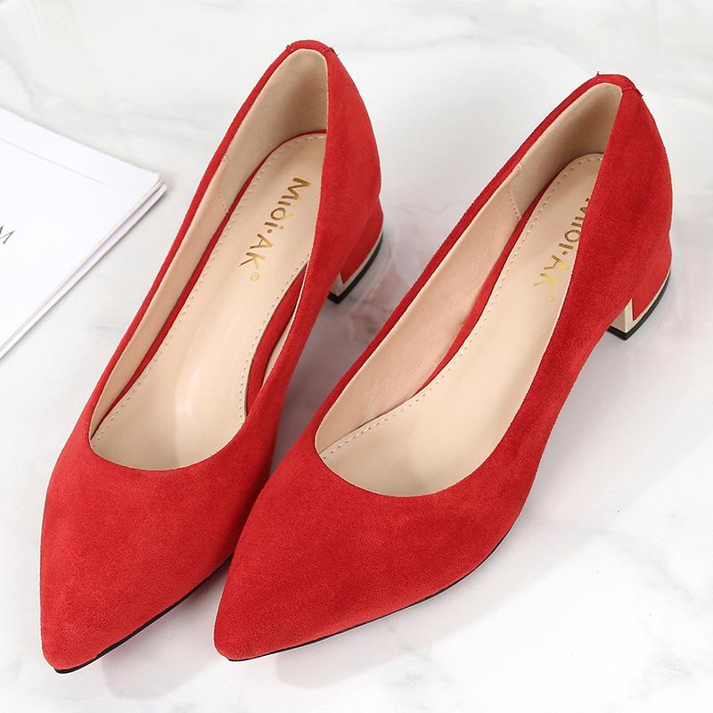 Pumps |  Womens Judi Kid Suede Leather Red Pumps Shoes Pumps