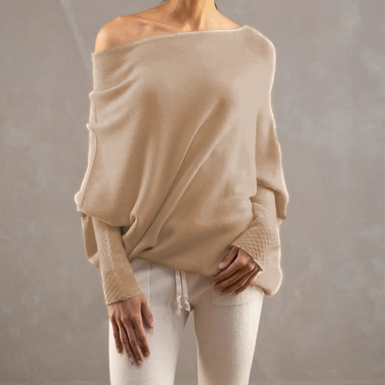 Sweaters & Knits |  Womens Lavina Draped Off Shoulder Sweater Clothing Sweaters & Knits