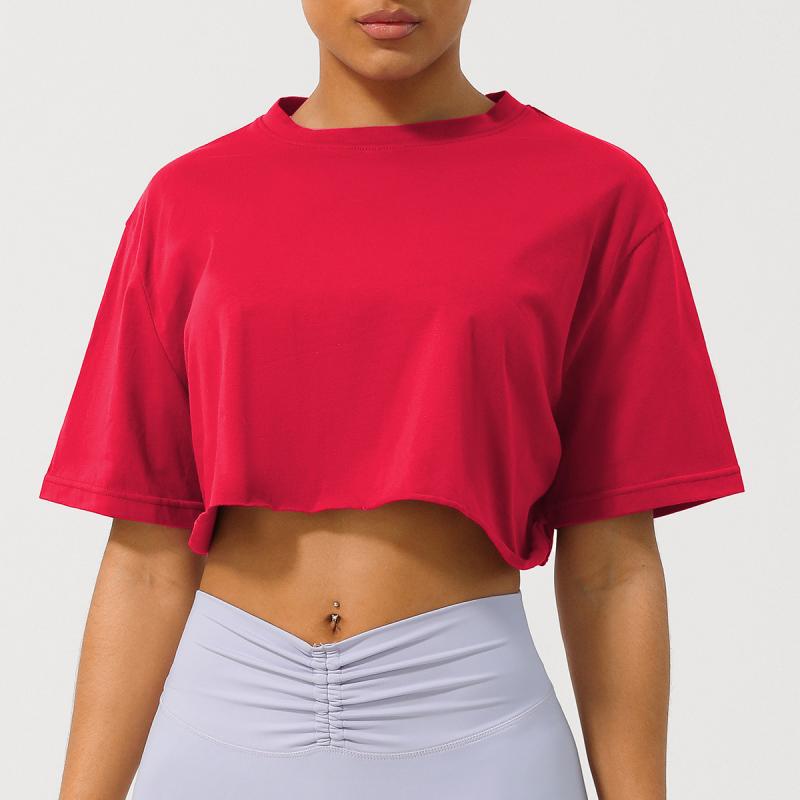 Tops |  Womens Fringe Brooch Cropped T-Shirt Clothing Tops